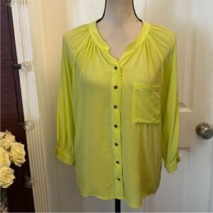 Greylin 100% silk blouse, XS